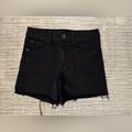 American Eagle Outfitters Shorts | Ae Black High Rise Jean Shorts | Color: Black | Size: 4
