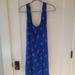 American Eagle Outfitters Dresses | Floral Scoop Neck Midi Dress - Size L | Color: Blue | Size: L