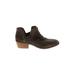 Vince Camuto Ankle Boots: Brown Solid Shoes - Women's Size 9 - Round Toe