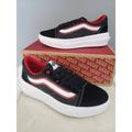 Vans Shoes | New Vans Old Skool Over Pop Color Black Red Mens Platform Shoe 11.5 Vn0a7q5e458 | Color: Red | Size: 11.5