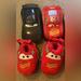 Disney Toys | Disney Cars Lighting Mcqueen Bundle Toddler House Slippers And Cars | Color: Red | Size: Osb