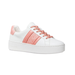 Michael Kors Shoes | Michael Kors Poppy Logo Stripe Lace Up Sneakers Sherbert/Pink 7/7.5/8.5/9.5/11 | Color: Pink/White | Size: Various