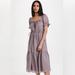 Madewell Dresses | Madewell Square Neck Tiered Midi Dress | Color: Purple | Size: S