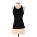 Active by Old Navy Active Tank Top: Black Polka Dots Activewear - Women's Size X-Small