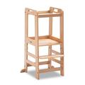 Hauck Learn N Explore Montessori Learning Tower, Natural - FSC Sustainable Certified Beechwood, 1+ Years, Height Adjustable Kitchen Helper, Bathroom, Cooking (Natural)