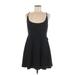 Jump Apparel Casual Dress - A-Line Scoop Neck Sleeveless: Black Print Dresses - New - Women's Size 9