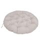 N/A Polyester Papasan Cushion, Round Outdoor Chair Cushion with Ties Waterproof & Fade Resistant Patio Furniture Cushions Outdoor Chair Cushions for Patio And Garden Furniture,Gray,43"X43"