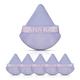 Grehge emium Makeup Powder Puff for Face Powder Makeup Sponge for Setting Powder Makeup Puffs for Powder Triangle Powder Puff Make Up Sponges for Foundation (Pack of 6) (Lilac)
