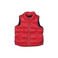 Old Navy Vest: Red Print Jackets & Outerwear - Size 12-18 Month