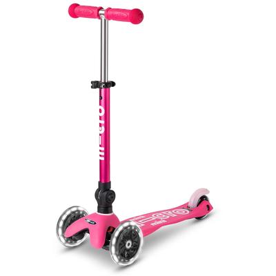 Micro Kickboard Micro Mini Foldable LED Scooter (2-5 Years) - Pink