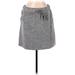 Ann Taylor LOFT Casual Mini Skirt Mini: Gray Marled Bottoms - Women's Size Medium