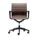 HomeRoots Brown Faux Leather Tufted Seat Swivel Adjustable Task Chair Leather Back Plastic Frame in Black | 23.8 W x 20.8 D in | Wayfair