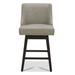 Red Barrel Studio® Shurma Swivel 26" Counter Stool Wood/Leather in Brown | Wayfair 7750583B408A4CE49A4FFDDCC859D097