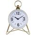 Mercer41 Taniesha Clock, Metal in Gray | 11 H x 7.75 W x 2.5 D in | Wayfair B0CD4F5A9C344B99A0F54068D047EFD1