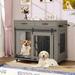 Archie & Oscar™ Furniture-Style 2-Room Wooden Dog Crates w/ Divider, Wheels, 2 Drawers Wood in Gray | Wayfair 65DC76F9F3AF46D1B0A569CEB72CDE2B