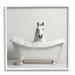 Stupell Industries Az-252-Framed Horse Bubble Bath Print Canvas in Gray | 17 H x 17 W x 1.5 D in | Wayfair az-252_wfr_17x17