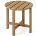 Latitude Run® 18 Inch Round Weather-Resistant Adirondack Side Table Wood in Brown | 18 H x 18 W x 18 D in | Wayfair