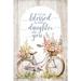 Trinx I'm So Blessed..Daughter Wood Plaque w/ Easel & Hook Wall Tabletop Art - 4 inches x 6 inches | 6 H x 4 W x 0.5 D in | Wayfair