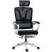 Inbox Zero Manno Office Chair Upholstered in Black | 43.25 H x 26 W x 22.75 D in | Wayfair 5A9FCD5EECBD43D098EB5397CE675DB4