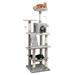 Tucker Murphy Pet™ 63.8" Eethan Cat Tree Manufactured Wood in Gray/White | 63.8 H x 19.7 W x 19.7 D in | Wayfair 4B593CDB03EA45F0898E8DFC8DA08490