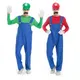 Costume de Cosplay de Super Jeu d'Anime pour Homme Adulte Luigi Bros Plombier Robe de Barrage de