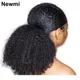 Afro Kinky Curly Ponytail Extensions de cheveux humains pour femmes noires Postiches d'extension de