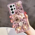 Coque de téléphone de luxe Bling Strass DIY Diamond Cover Samsung Galaxy S24 S23 S22 Ultra S21 Plus