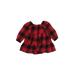 Baby Gap Dress - Shift: Red Plaid Skirts & Dresses - Size 6-12 Month