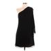 JS Boutique Casual Dress - Shift Open Neckline Long sleeves: Black Solid Dresses - Women's Size 10