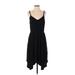 Gap Casual Dress V-Neck Sleeveless: Black Print Dresses - Women's Size 0