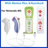 1 paio Wii Nunchuck Controller Set Motion Plus Remote Controller Wii Remote Controller Gamepad per