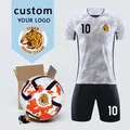 Squadra LOGO personalizzato pallone da calcio uniforme da calcio Set stampa numero nome adulto