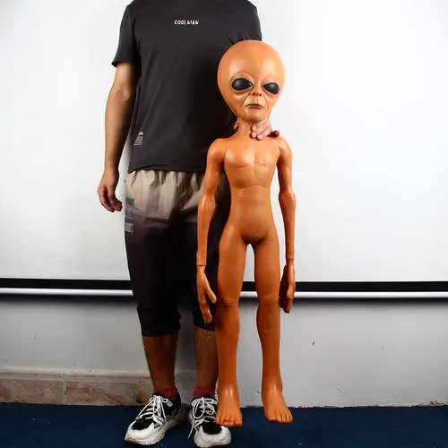 X-fröhliches Spielzeug Alien Latex Requisite Lebensgröße UFO Roswell Martian Lil Mayo Bereich 51