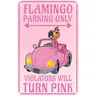 Flamingo Parking Only Sign alluminio Pink Flamingo Gifts For Women Flamingo Decor Metal Wall Art