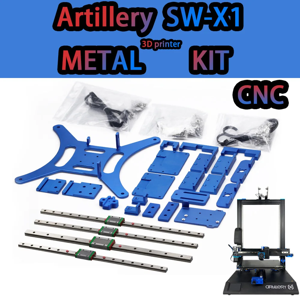 3D-Druckerteile Sidewinder SW-X1 / X2 Upgrade-Kit für Metall-Aluminiumplatten, inklusive Schraubdrahtschiene, Upgrade-Werkzeugpaket Image