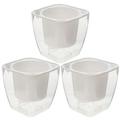 3Pcs Self Watering Pots Self Watering Planters Plastic Flower Pots Automatic Watering Planter