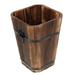 Wooden Flowerpot Rustic Planter Box Wood Barrels Flower Pot Container Box for