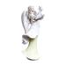 Resin Angel Figurine Girl Angel Figure Sculpture Angel Figure Statue Craft for Garden White