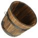 Indoor Plant Pots Wooden Planter Planter Wood Succulent Pot Barrel Wood Flower Pot Decor Retro Style Bucket