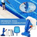 GBSELL Home Clearance Portable Swimming Pool Vacuum Cleaner Leaf Rake Mesh Frame Net Skimmer Cleaner Swimming Pool Tool with 5 Assembly Rods Gifts for Women Men Mom Dad