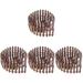 4pcs Mini Wooden Fence Garden Fence Ornament DIY Small Fence Decoration for Yard