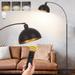 Floor Lamps Dimmable - Upgraded 9W LED Arc Lamp with 4 Color Temperatures, Remote Control Rustic Arched Floor Lamp