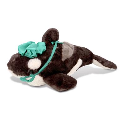 DolliBu Wild Killer Whale Large Doctor Plush with Scrub Cap and Mask - 15.5 inches