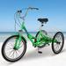 Adult Folding Tricycles Folding Bikes 7 Speed 26Inch 3 Wheel Adult Trikes Cruiser Bike with Large Basket Foldable Tricycle for Adults Women Men Seniors