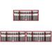 3pcs Students Accounting Abacus Convenient Abacus Portable Wood Abacus Calculating Chinese Abacus