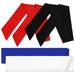 4 Pcs Sweat-absorbent Sports Headbands for Men Women (black Red Royal Blue) Elastic Tie Hair Ties Miss Fitness