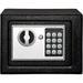 Electronic Safe Box with Keypad & Keys Money Lock Boxes Safety Boxes for Home Office Hotel Rooms Business Jewelry Gun Cash Steel Alloy Drop Safe 9.1 x 6.7 x 6.7 â€¦ (17E With Light)