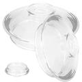 2 Pcs Glass Teapot Top Loose Leaf Cup Lid Lids Transparent Teacup Accessories for Bottle Cover Household Covers