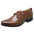 YUHAOTIN Brown Leather Tennis Shoes Men Fashion Style Men s Breathable Comfortable Business Lace up Work Leisure Solid Color Leather Shoes Mens Leather Casual Shoes Mens Leather Dress Shoes Size 12