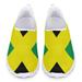 Pzuqiu Jamaica Flag Mesh Walking Shoes for Women Ultralight Running Tennis Shoes Size 10 Slip-on Flat Sneaker Hiking Outdoor Home Footwear Soft Mesh Nursing Sneakers